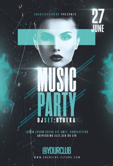 Music Party Flyer Template