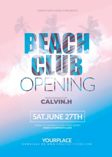 Opening Flyer Template