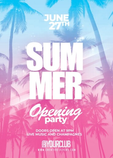 Summer Opening Party Flyer
