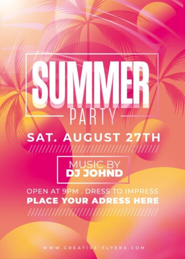 Summer Party Flyer Template