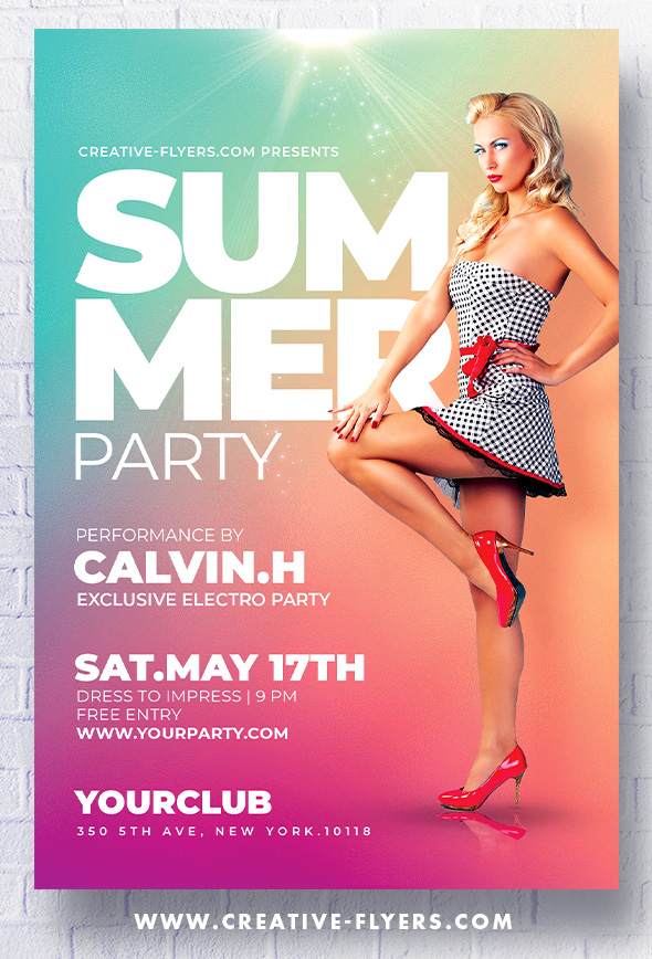 Summer Party flyer