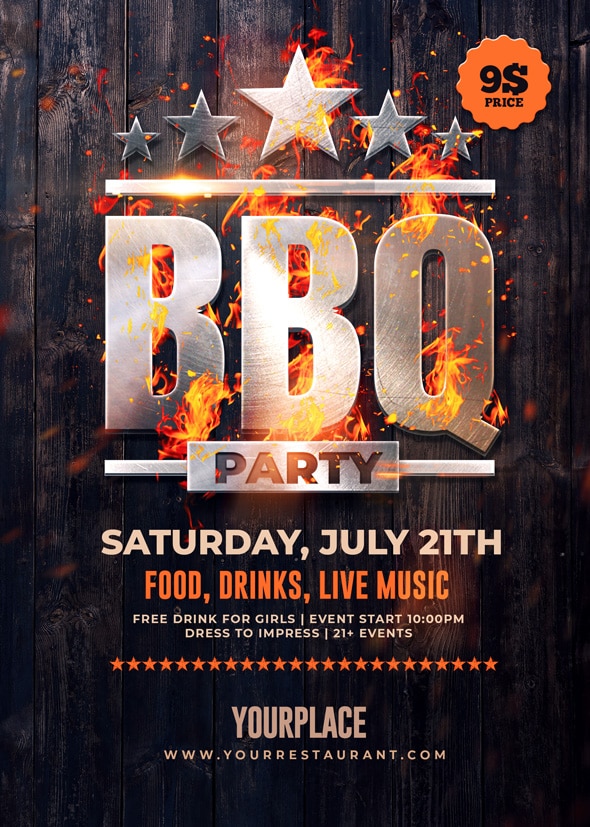 BBQ Party Flyer