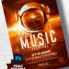 A Futuristic flyer psd to edit
