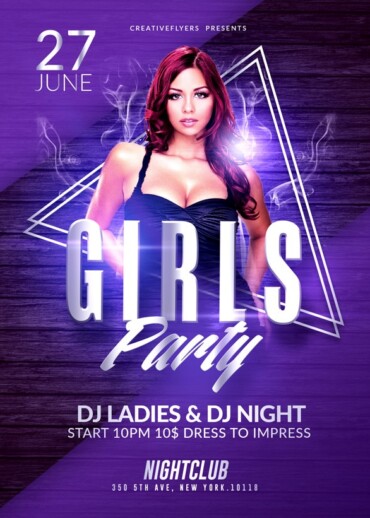 Girls party Flyer