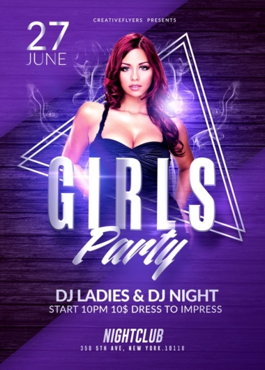 Girls party Flyer