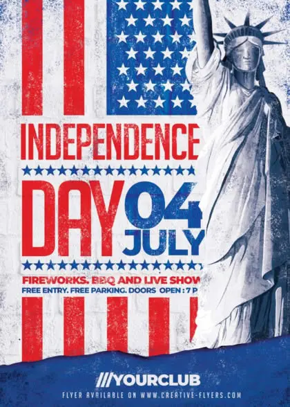 Independence Day flyer