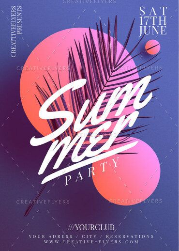 Minimalist Summer Flyer