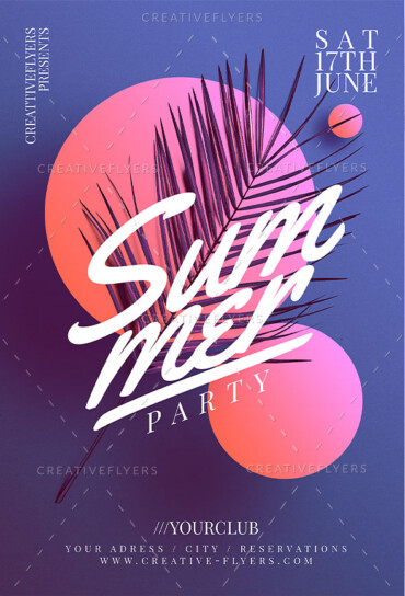 Minimalist Summer Flyer