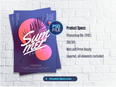 Minimalist Summer Flyer Minimalist Summer Flyer