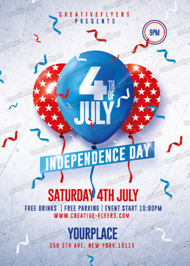 Red, White & Blue flyer