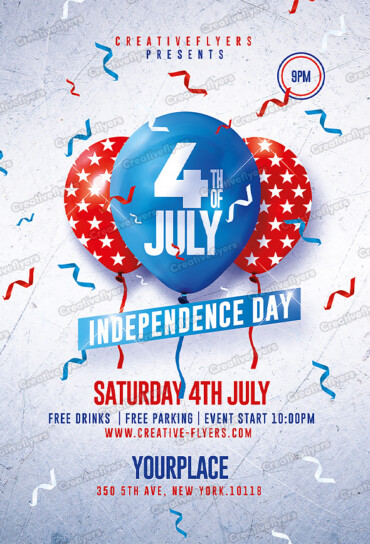 Red, White & Blue flyer