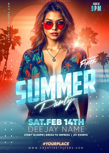 Summer Party Night Flyer