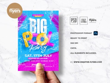 Summer Pool Party Flyer (2) Best Pool Party Flyer template