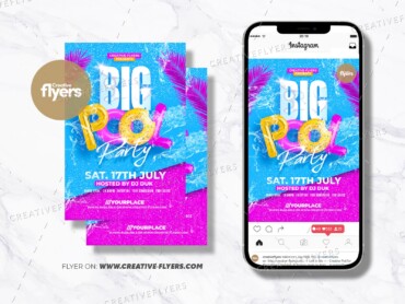 Summer Pool Party Flyer (3) Best Pool Party Flyer template