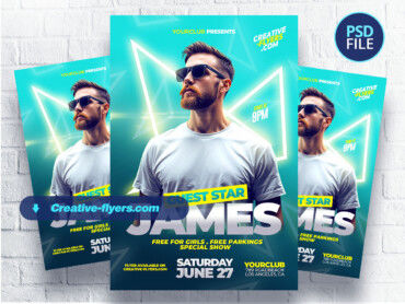 Summer Party Featuring DJ (2) Dj summer flyer