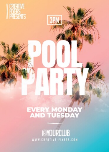 Summer Pool Party Flyer Template