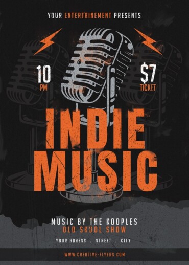 Indie Music flyer
