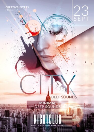 Minimalist Flyer for Club Party