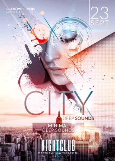 Minimalist Flyer for Club Party