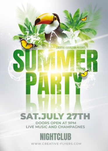 Summer Party Flyer Design