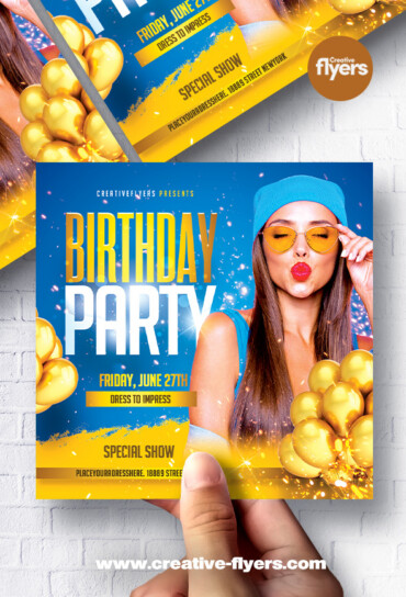 Birthday Party Flyer (2) Birthday Flyer to download