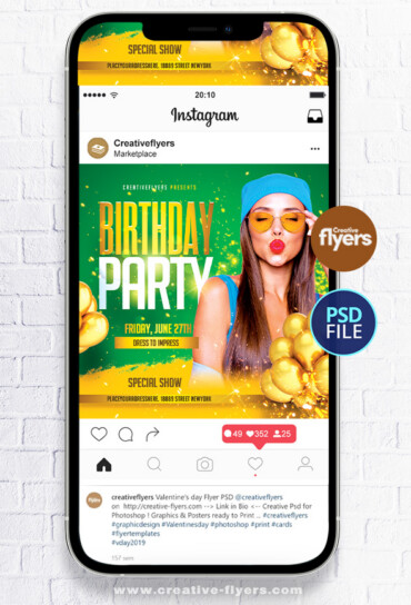 Birthday Party Flyer (3) Birthday Flyer to download