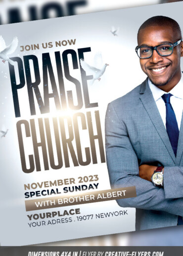 Church flyer template