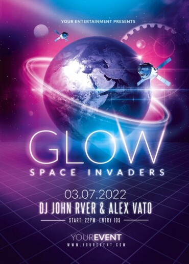 Glow Party Flyer