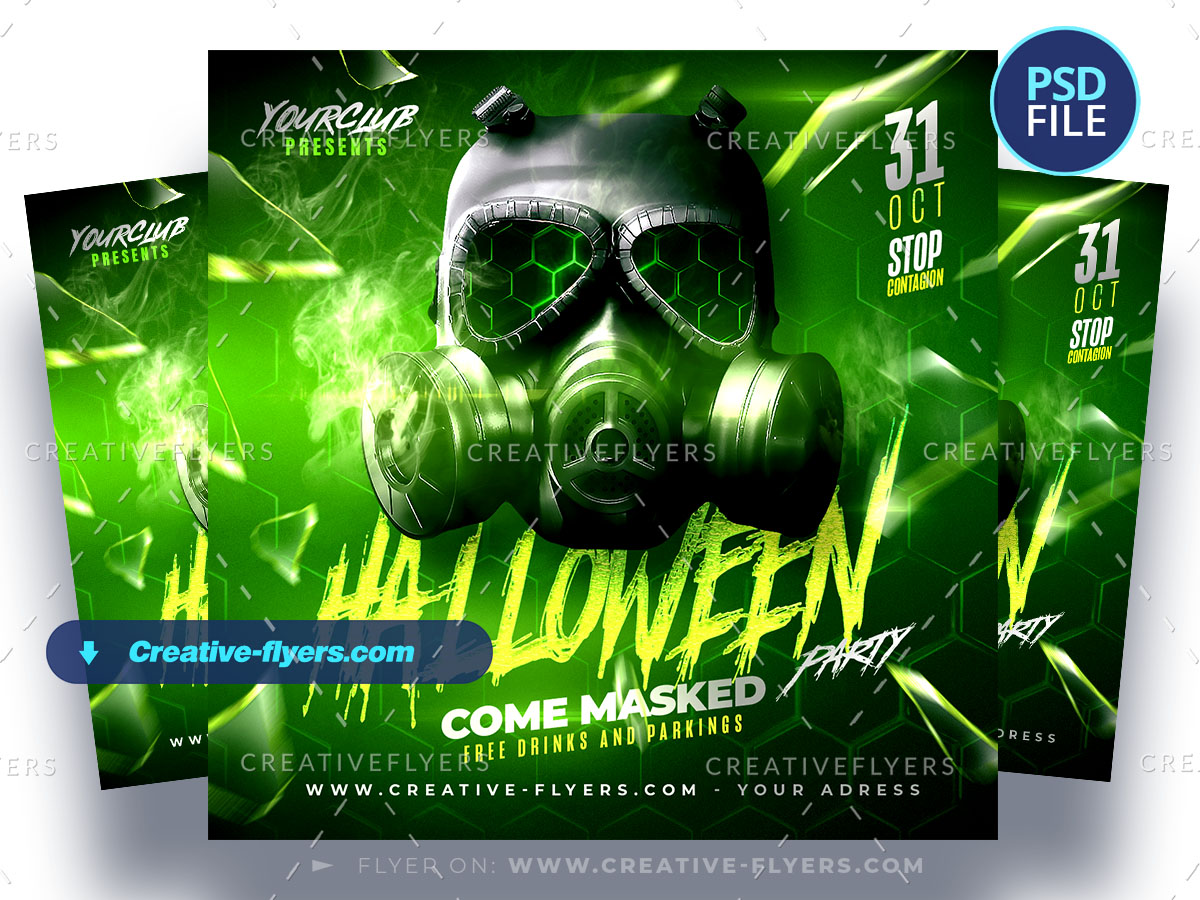 Halloween Party Flyer halloween template to download