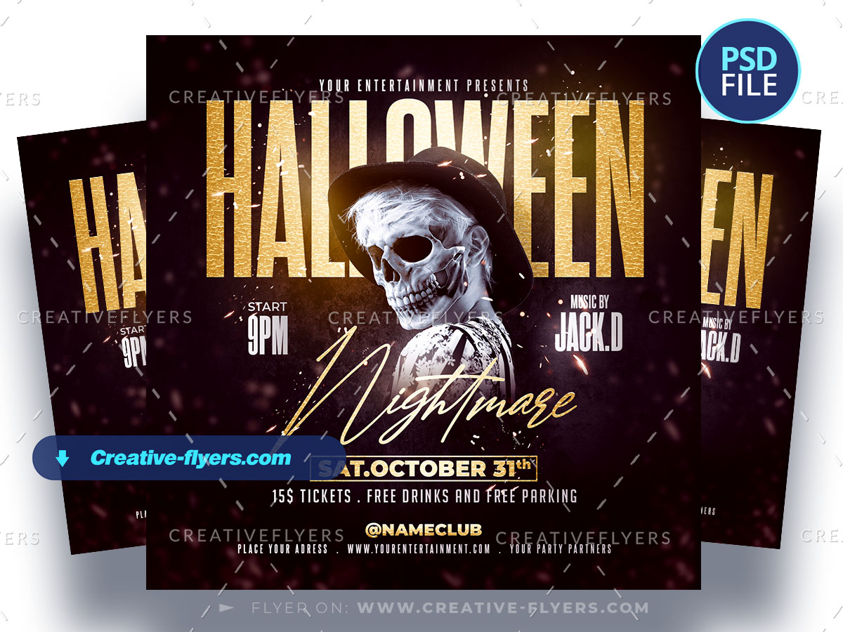 Halloween Party Flyer creative flyer for halloween party