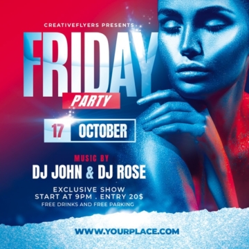 Nightclub Friday Party Flyer