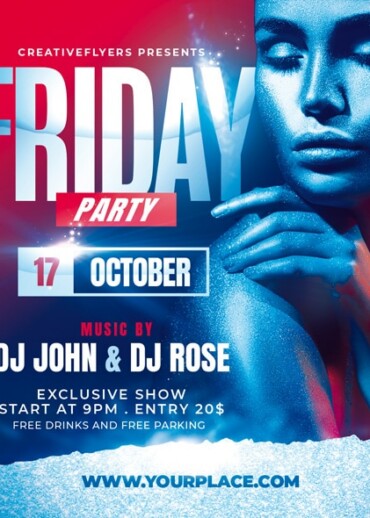 Nightclub Friday Party Flyer
