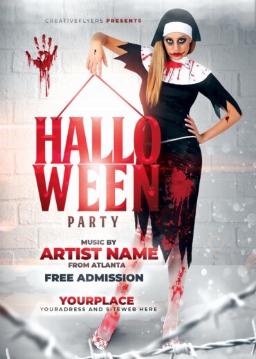 Flyer design for Halloween