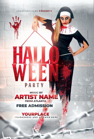 Flyer design for Halloween