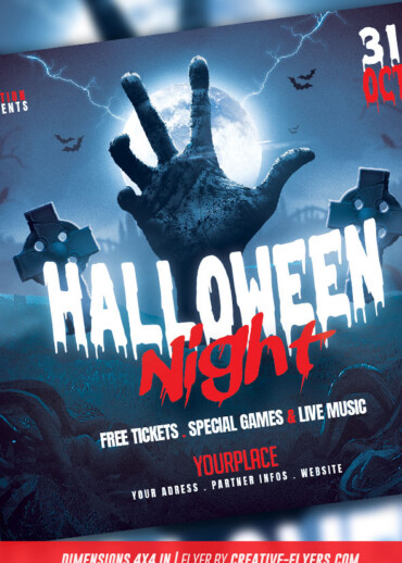 Halloween Night flyer template
