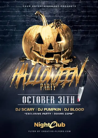 Halloween party flyer