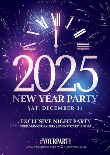 New Year Flyer Design
