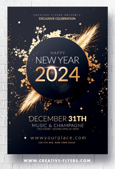 New Year Invitation flyer