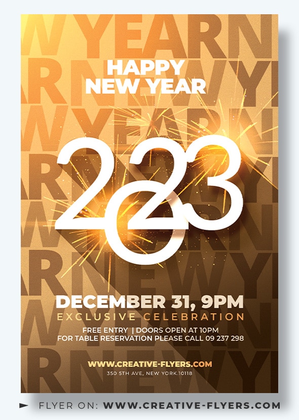 New year Flyer Template