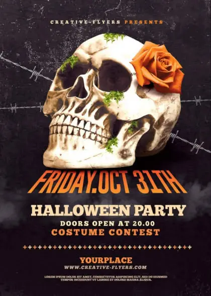 Retro Halloween Flyer