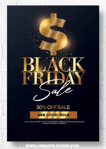 Black Friday flyer template
