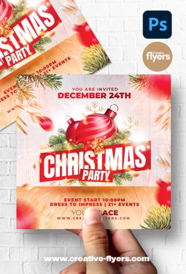 Christmas Party flyer Design