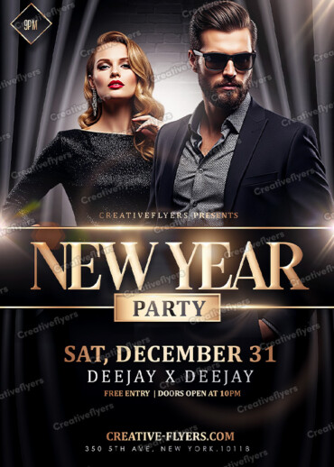 Elegant New Year Flyer