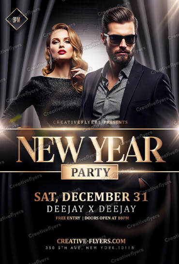 Elegant New Year Flyer