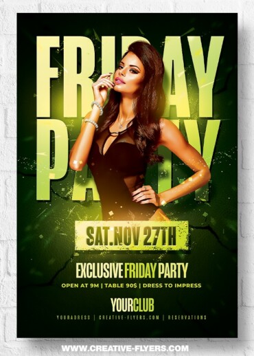 Friday Party Flyer Design