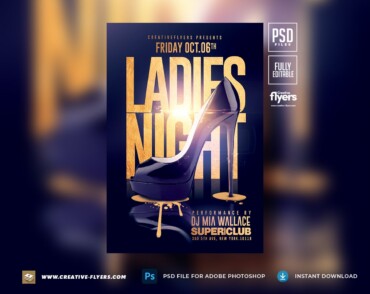 Ladies Night Flyer Design 162 (1) Ladies Night Flyer Design