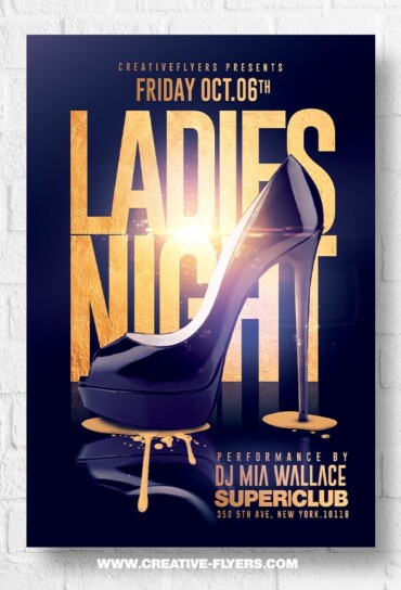 Ladies Night Flyer Design