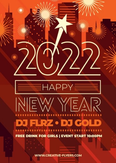 New Year Flyer Design
