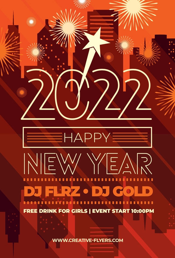 New Year Flyer Design