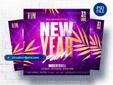 New Year Party Flyer Design (2) Customizable New Year Flyer